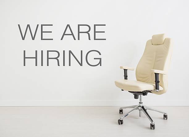 istock Chair background concept - recruitment hire hiring interview 628279446