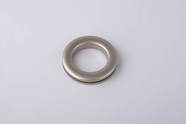 istock Plastic rings for fastening the fabric to the cornice. 628279476