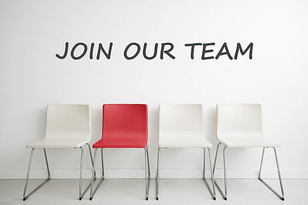 istock Chair background concept - recruitment hire hiring interview 628279522