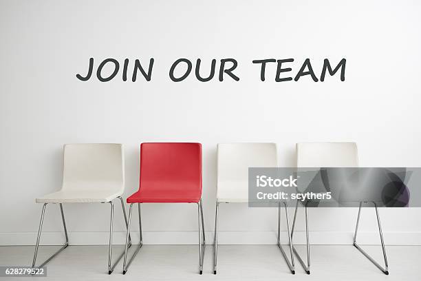 Chair Background Concept Recruitment Hire Hiring Interview Stock Photo - Download Image Now