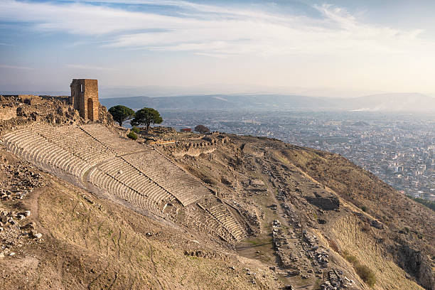 Built on a conical hill rising above the surrounding valley, Pergamum (or Pergamon) was an important capital city in ancient times (dates back to 11th century).