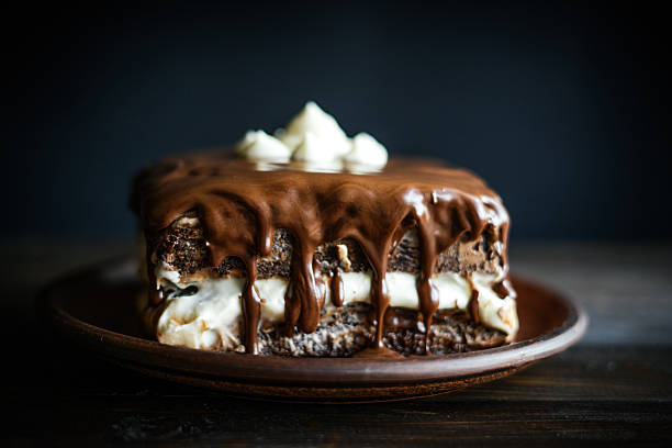 istock Delicious homemade chocolate cake 628287162