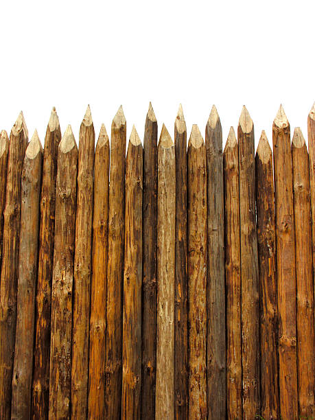 wooden most - picket line fotos imagens e fotografias de stock
