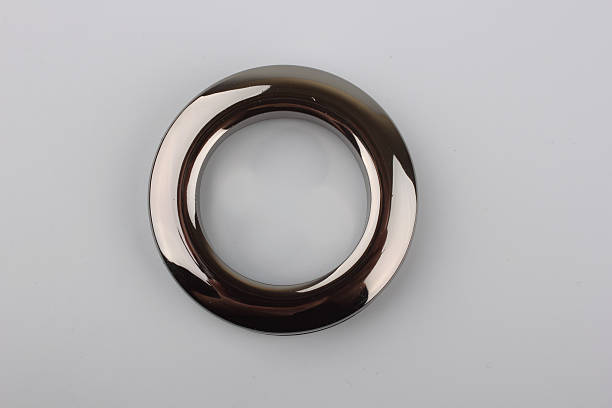 istock Plastic rings for fastening the fabric to the cornice. 628289478