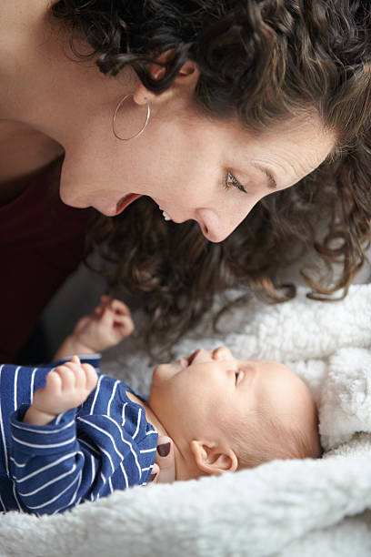 istock Yes you are Mommy's cute little angel! 628295222