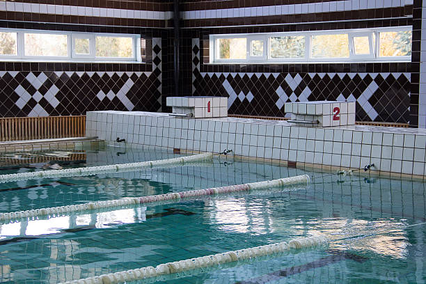 istock Swimming lanes in a swimming pool. 628296662