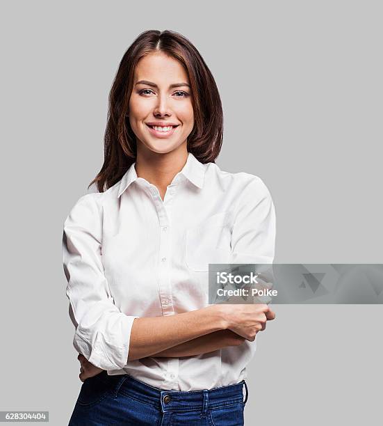 Photo libre de droit de Portrait Dune Jeune Femme banque d'images et plus d'images libres de droit de Femmes - Femmes, Une seule femme, Femme d'affaires