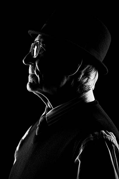 istock Profile view of stylish senior 628304924