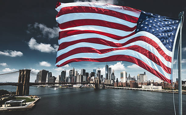 istock us national flag for a national day on the manhattan 628307234