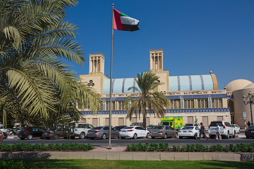 Sharjah, UAE - October 28, 2016: Sharjah - third largest and most populous city in United Arab Emirates, on October 28, 2013.  It is the most industrialized emirate in UAE.