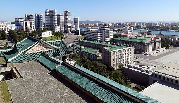 istock View of the Pyongyang city and Tucheto River 628311090