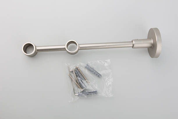 istock Bracket for curtain cornices on the white background. 628316800