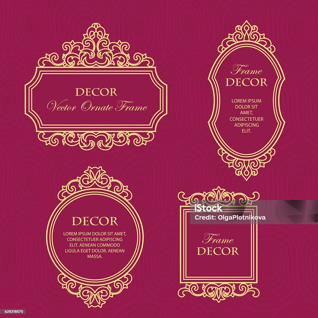 Set Frame Design Vector Set Frames Stock Illustration - Download Image Now - Abstract ...