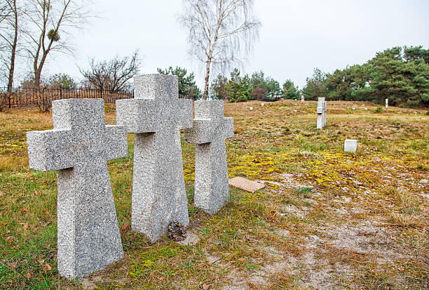 istock stone crosses in the old cemetery 628319004