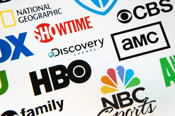 world brand logotypes - fox network foto e immagini stock