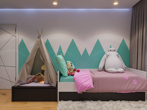 istock 3d render of interior design children's room 628319662