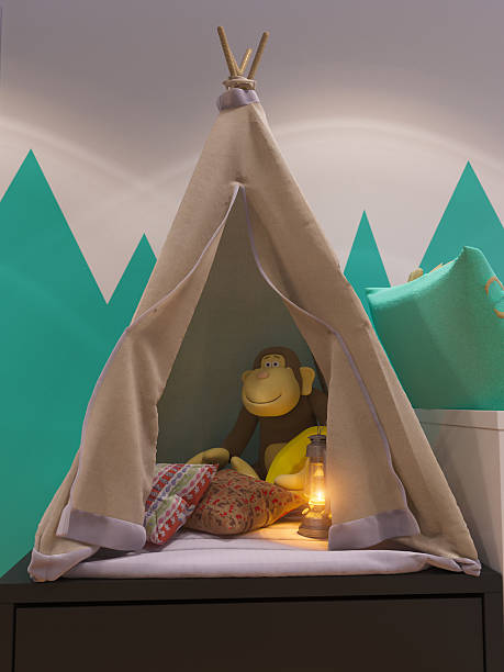 istock 3d render of interior design children's room 628319708
