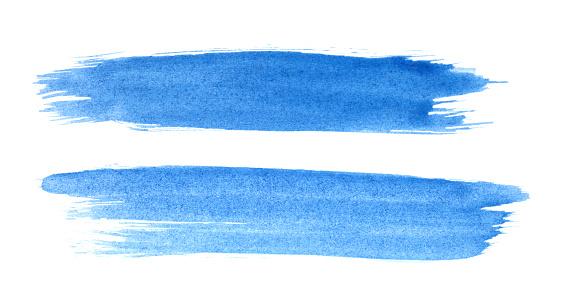 Blue brush strokes.