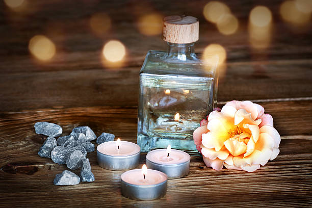 istock Spa still life on wood 628329916