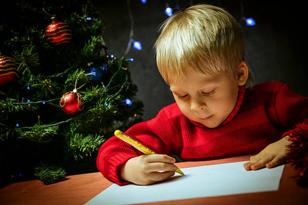 istock Boy writing letter to Santa 628334710