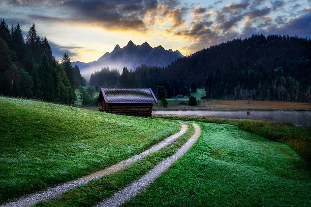 istock Geroldsee forest during summer day, Bavarian Alps, Bavaria, Germany. 628342760