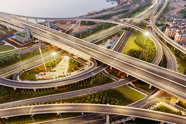 istock City-highway vehicles in the dusk 628347422