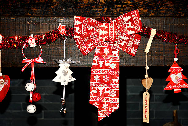 istock christmas decoration on the fireplace 628359112