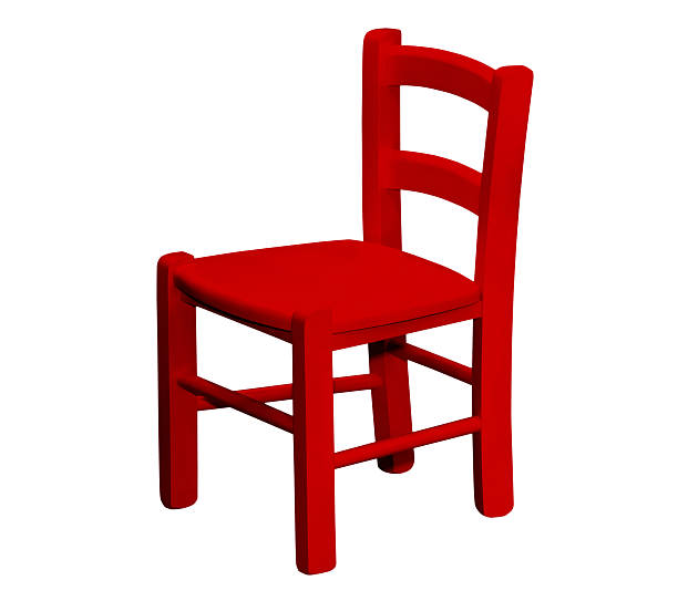 istock Kids wooden chair 628360698