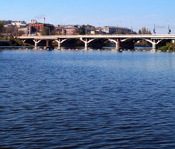 istock The bridge over the river South Bug in Vinnytsia city. 628363560