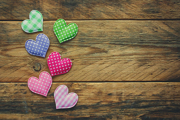 istock valentine's day background, border tissue heart 628363592