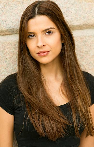 istock Beautiful woman looking at camera. 628369186