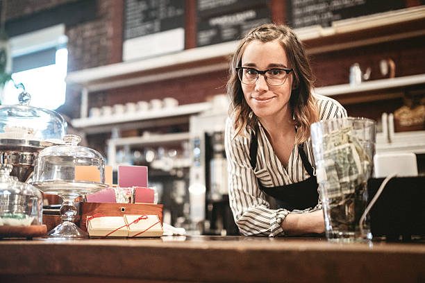 istock Coffee Shop Start-Up Woman 628388526