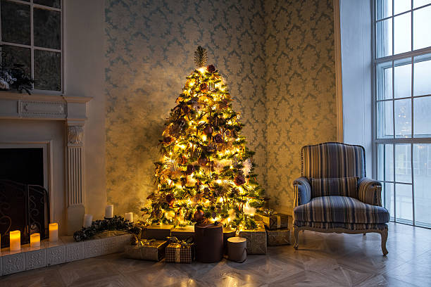 istock Merry christmas and new year background 628389108