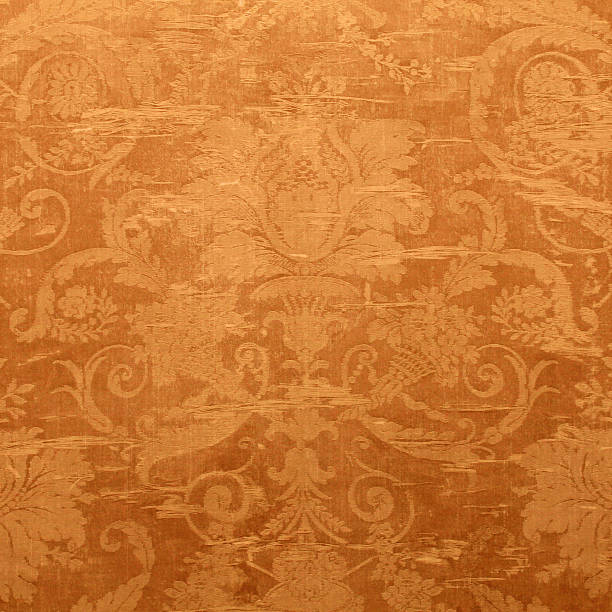 Vintage wallpaper with shabby tapestry pattern