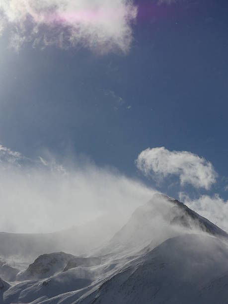 istock Winter snow covered mountain peaks in Europe. Great place for 628391640
