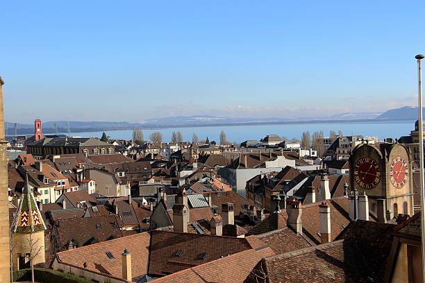 istock switzerland - neuchatel, old town 628391650