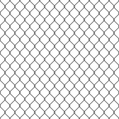 Vector seamless chain link fence background. EPS10.