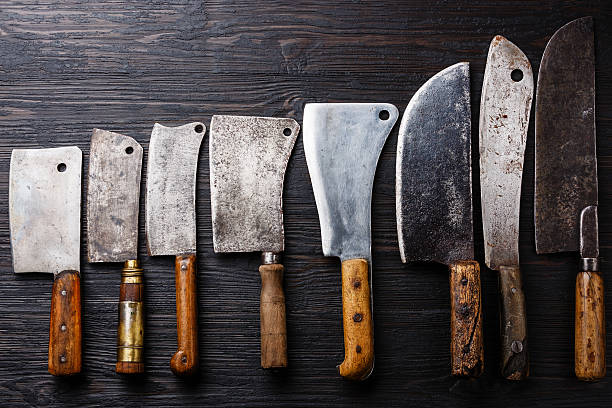 istock Butcher meat cleavers 628397830