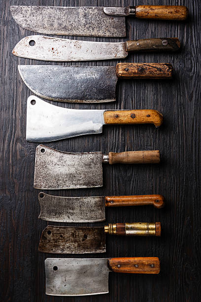 istock Butcher meat cleavers 628397838