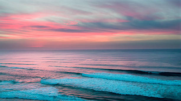istock Aerial from a beautiful sunset at Vale Figueiras beach in 628401122