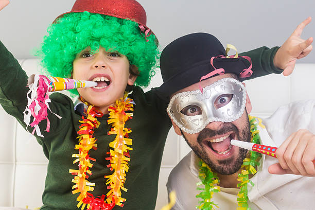 istock Father and son in Carnival 628408226