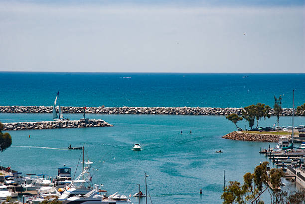 istock Boat entering Newport Harbor 628409162