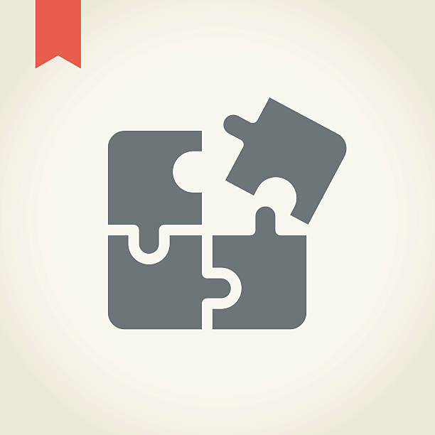 Jigsaw puzzle icon Jigsaw puzzle icon,vector illustration. puzzle icons stock illustrations