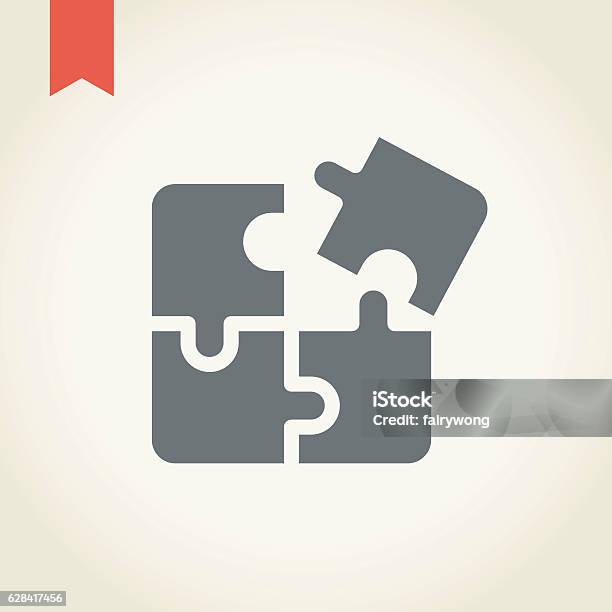 Jigsaw Puzzle Icon Stock Illustration - Download Image Now - Icon Symbol, Puzzle, Jigsaw Puzzle