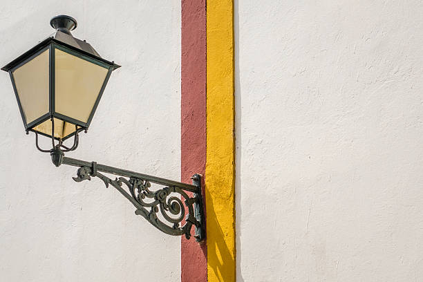 istock Streetlamp on the home wall 628418056