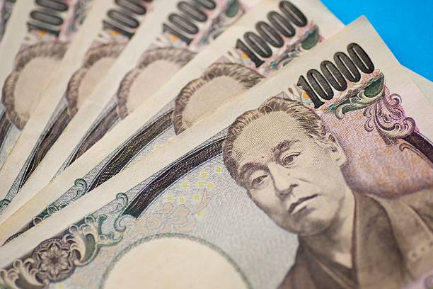 istock Ten thousands japanese yen bills 628428198