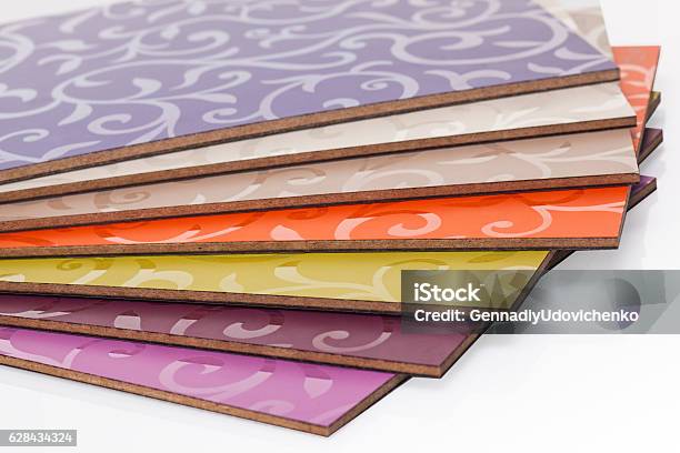 Laminated Particleboard Chipboard Is Used In The Furniture Ind Stock Photo - Download Image Now