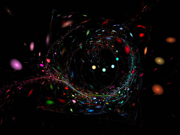 istock image of one Digital Fractal on Black Color 628439748