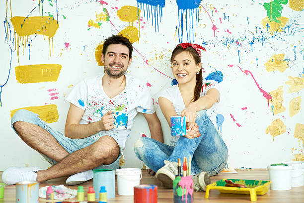 istock Enjoying house painting 628441404