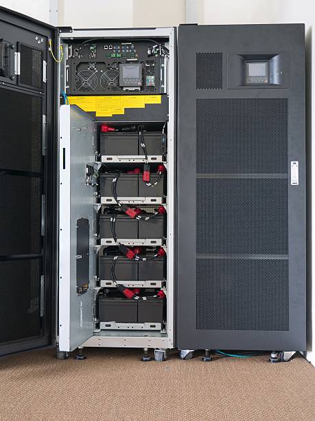 istock Battery of large uninterruptible Power Supply (UPS) 628462912